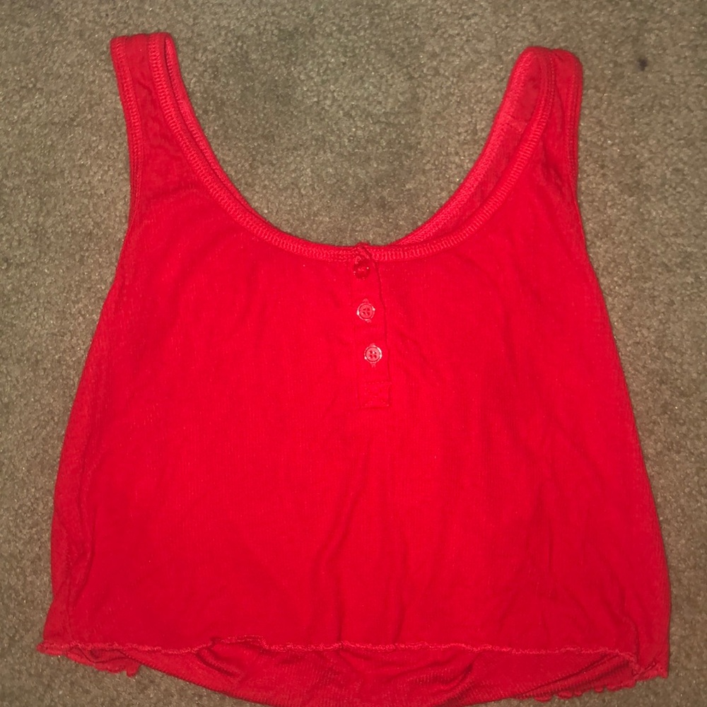 red tank top